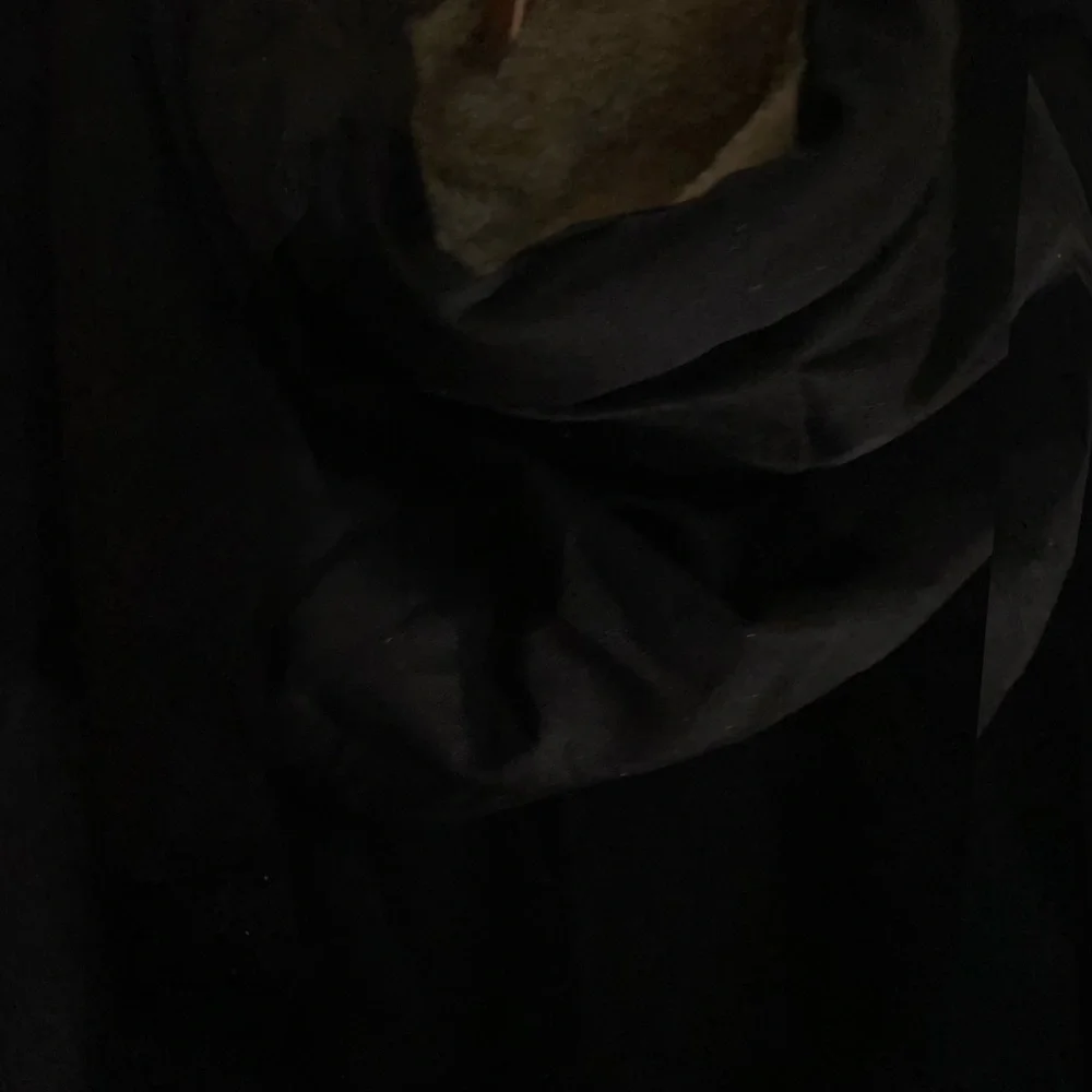 Black Hooded Jacket with Tan Accents - Picture 7 of 8